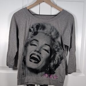 Wet Seal Hollywood Legends Marilyn Monroe Graphic Sweatshirt Juniors M Women XS